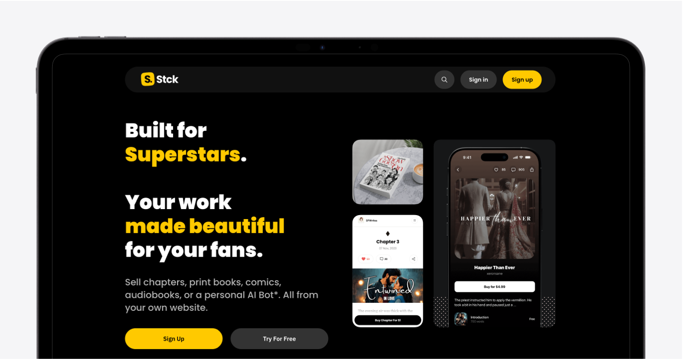 Total investment for publishing a book