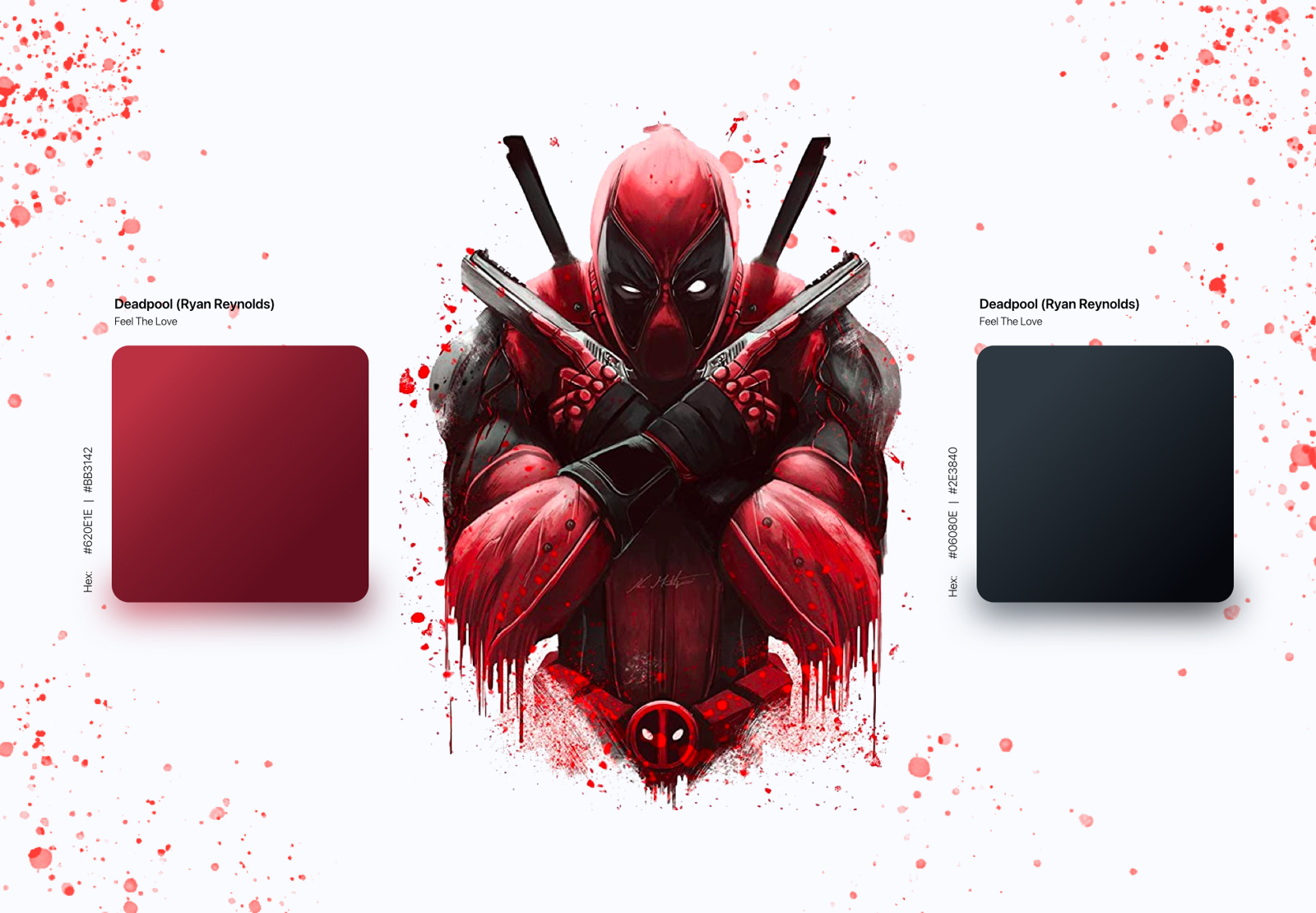 Deadpool | Ryan Reynolds | 12 February 2016 | Suit Gradients #4