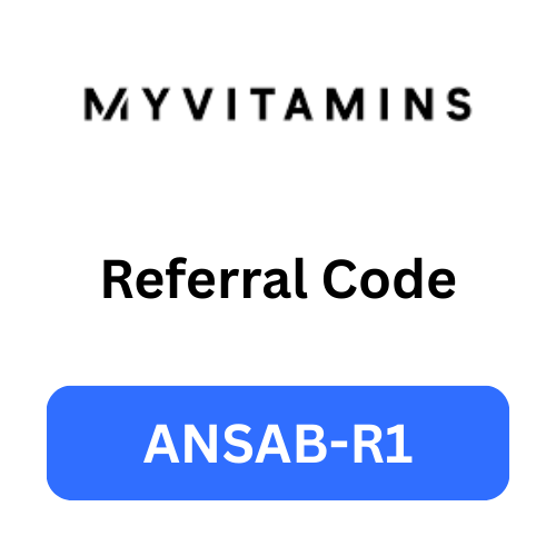 Myvitamins Referral Code "ANSAB-R1" Get £10 Discount On First Order