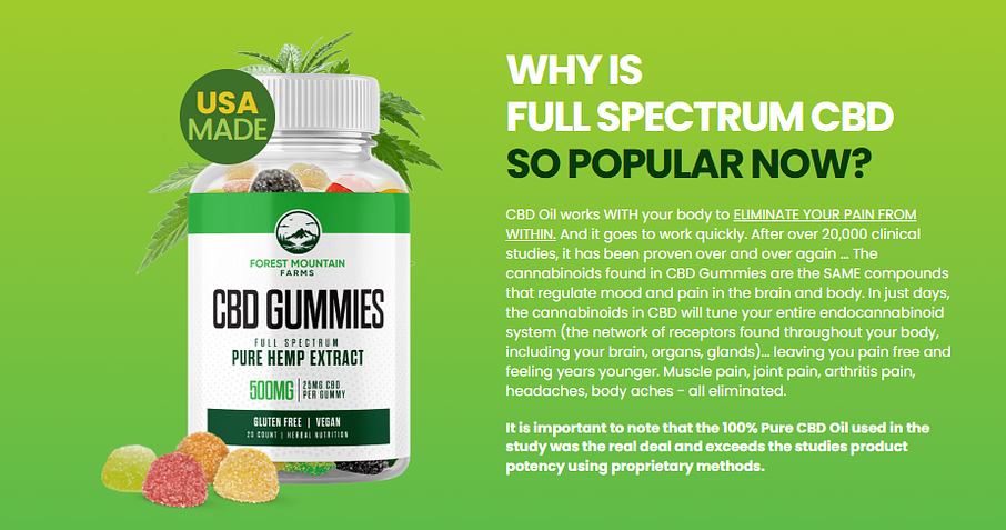 Forest Mountain Farms CBD Gummies Website