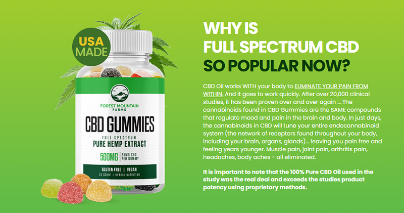 Forest Mountain Farms CBD Gummies Website