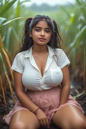 भैया ने अपना गन्ना चुसाया खेत में