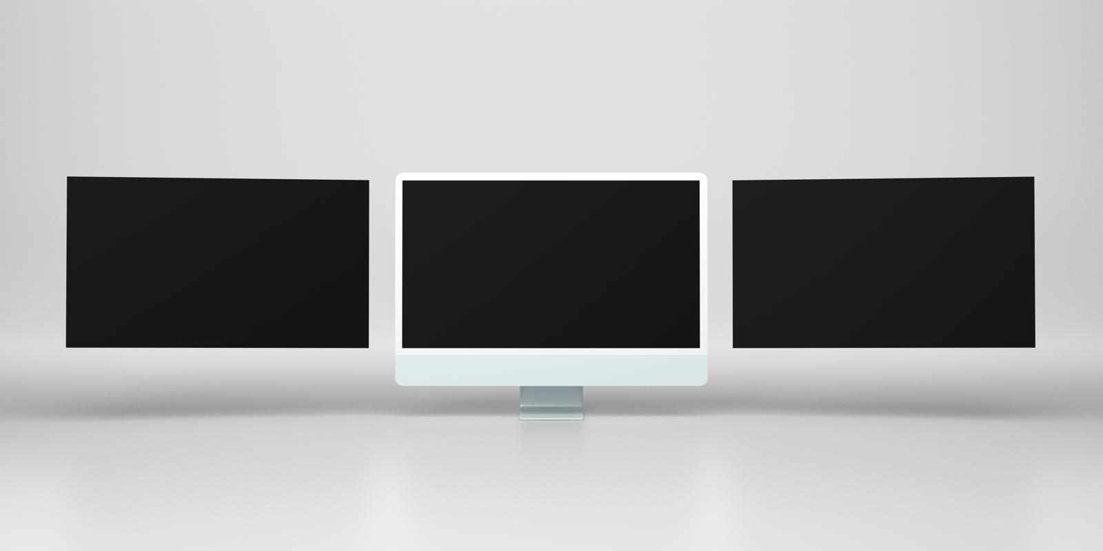 High-Performance Triple Monitor Workstation Bundle