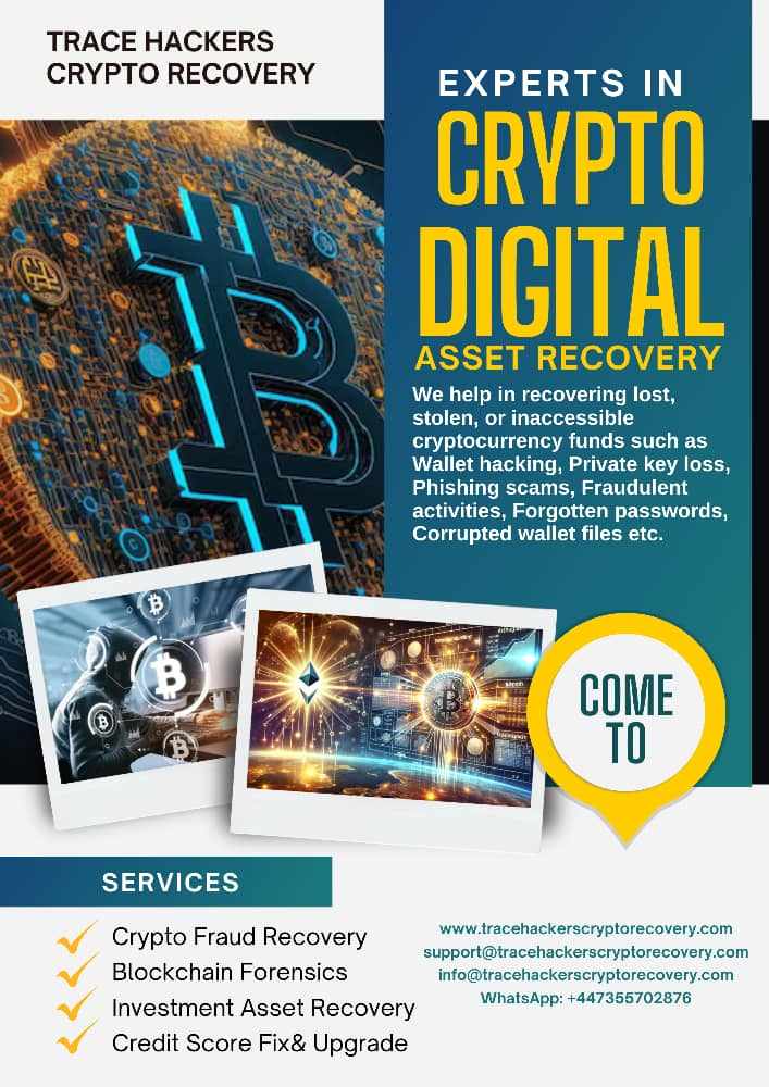 Trace Hacker's Crypto Recovery , a professional cryptocurrency recovery service  +447355702876