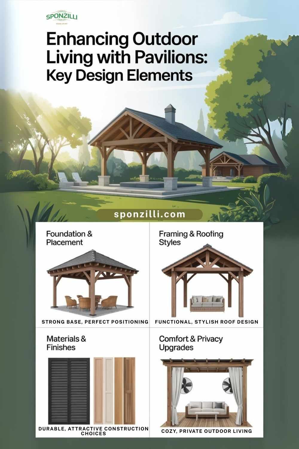 Enhancing Outdoor Living with Pavilions: Key Design Elements