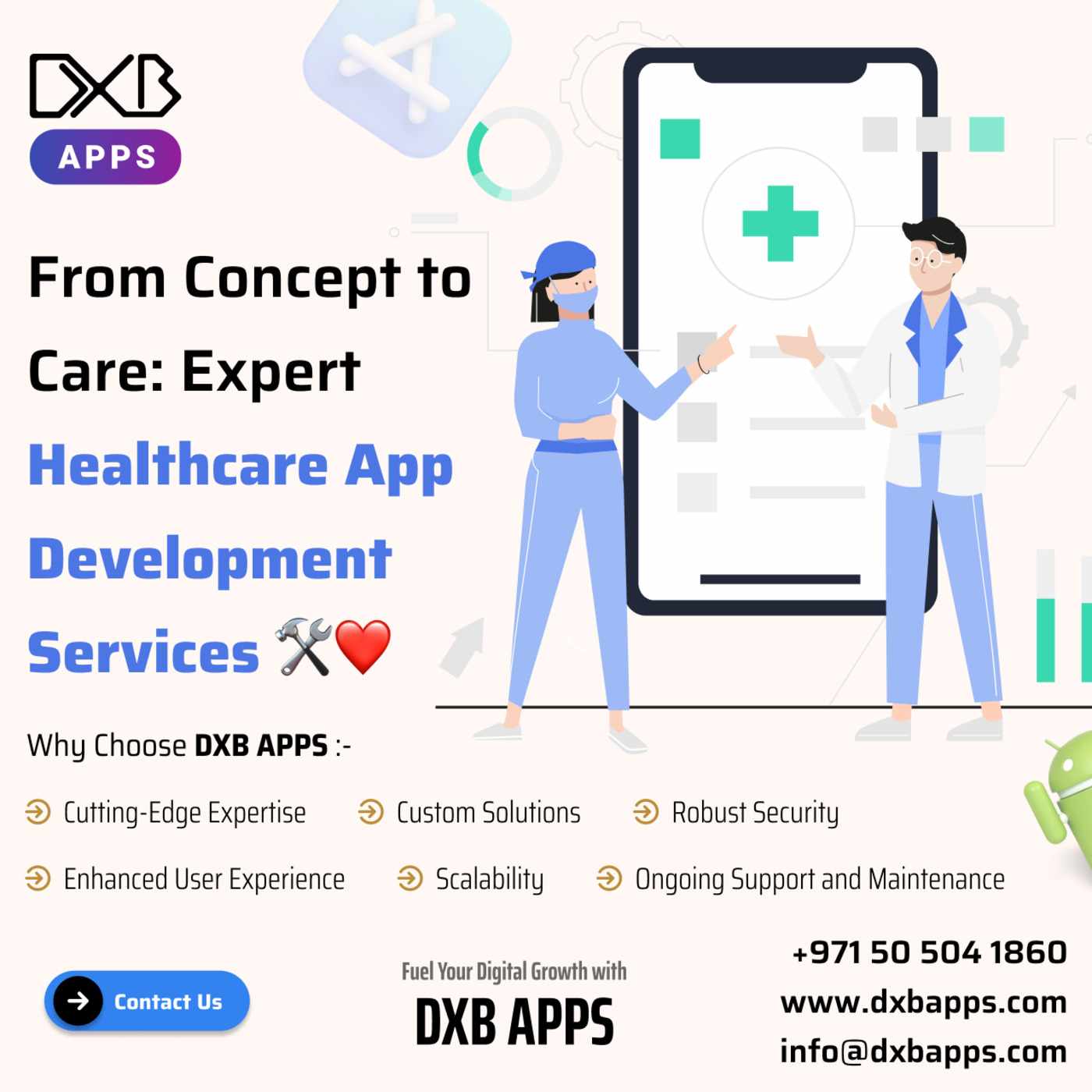 DXB APPS offers advanced mobile application development Abu Dhabi solutions