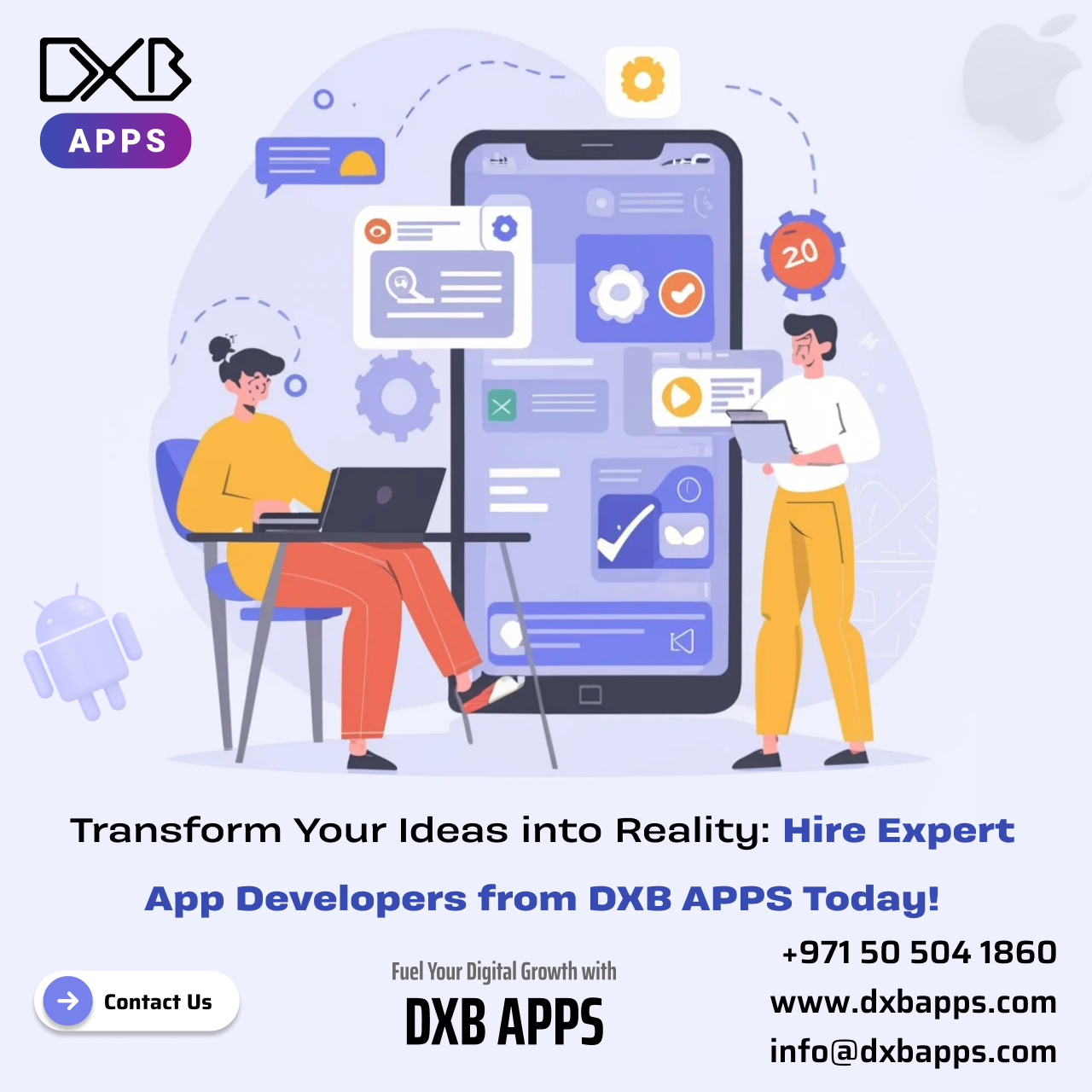 Trust the expert Mobile App Development Abu Dhabi team at DXB APPS