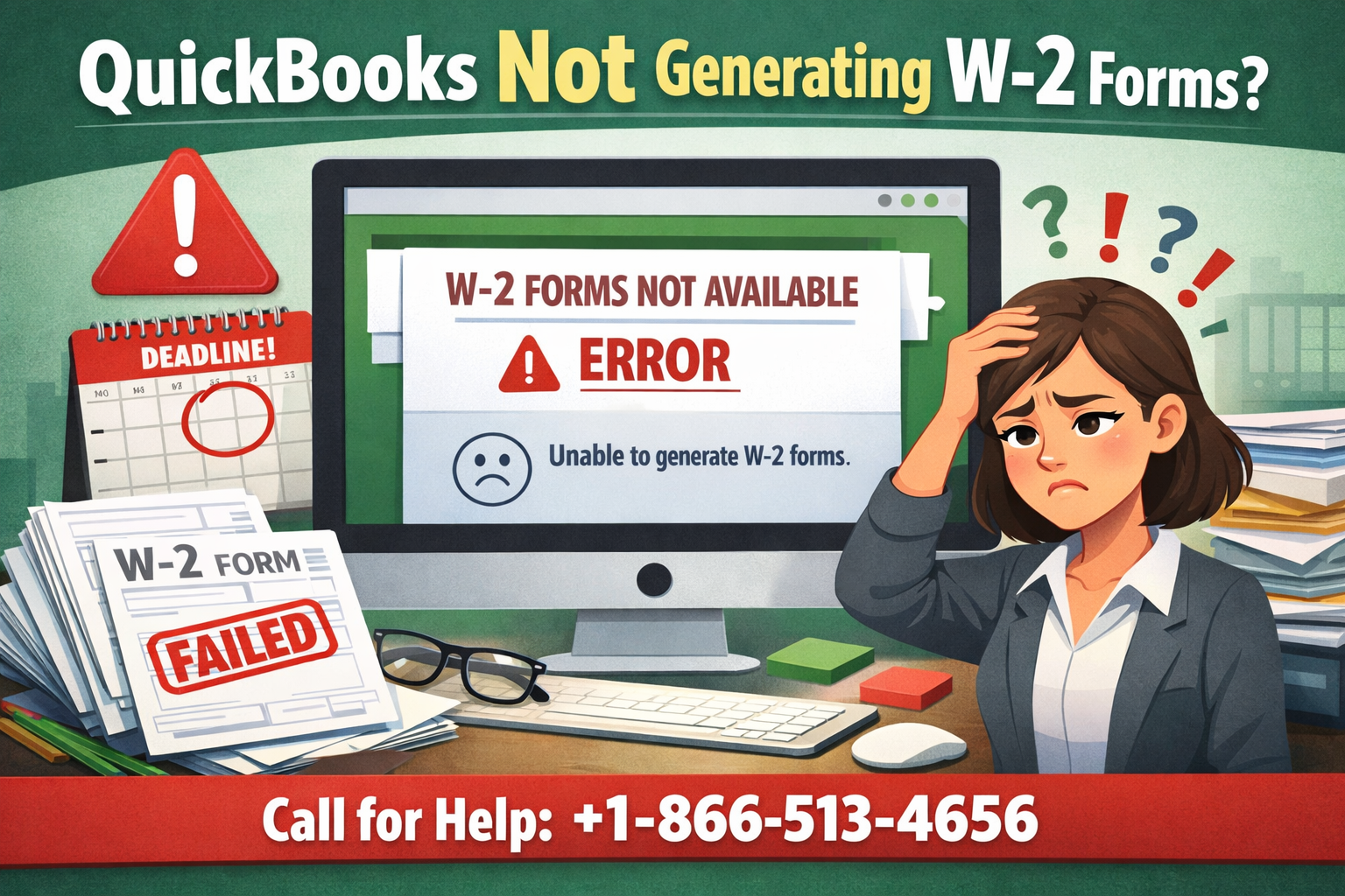 Why QuickBooks Is Not Generating W-2 Forms & How to Fix It Fast?
