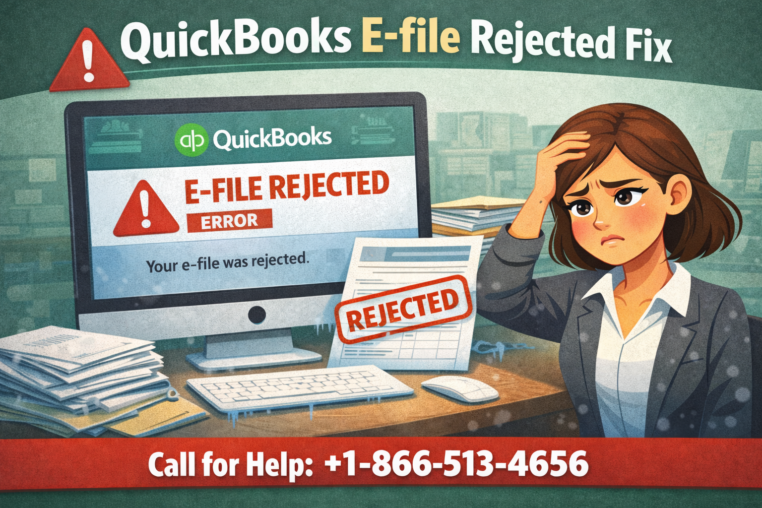 QuickBooks E-File Rejected? Fix Submission Issues Now