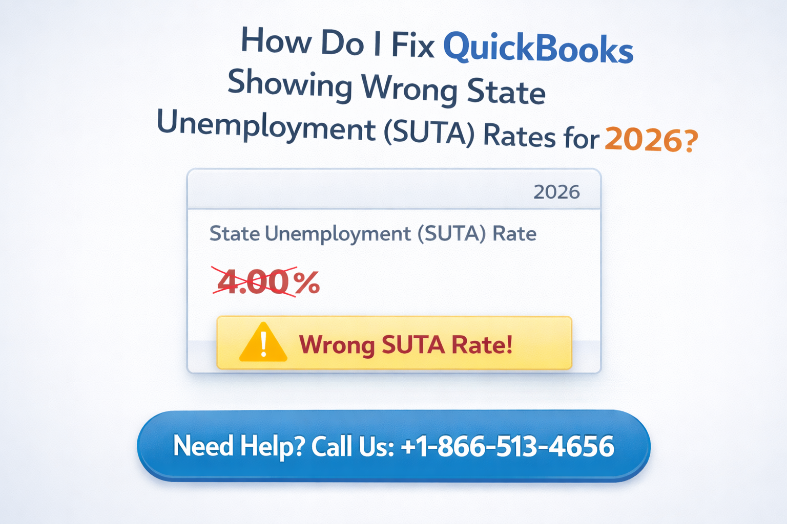 QuickBooks Showing Wrong SUTA Rates for 2026? Here’s How to Fix It