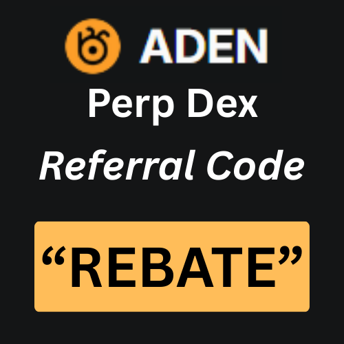 Aden Perp Dex Referral Code “REBATE” Get 10% Discount On Trading Fee
