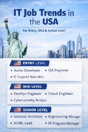 IT Job Trends in USA, UK, Canada, Germany, Australia & Switzerland