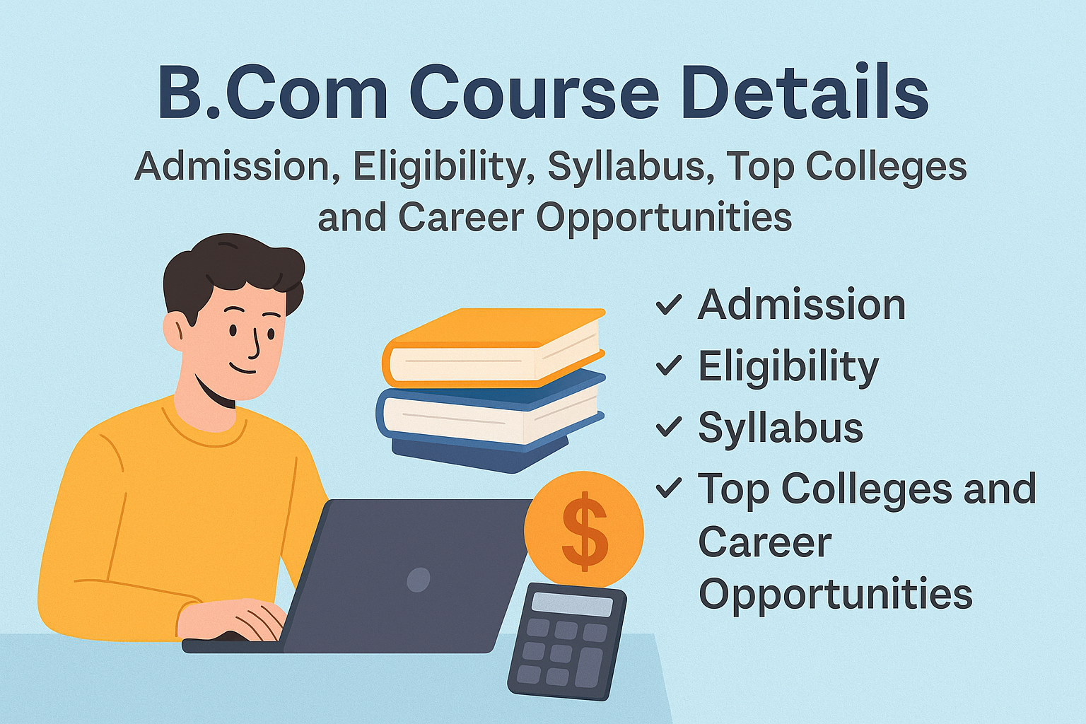 B.Com Course Details: Admission, Eligibility, Syllabus, Top Colleges and Career Opportunities