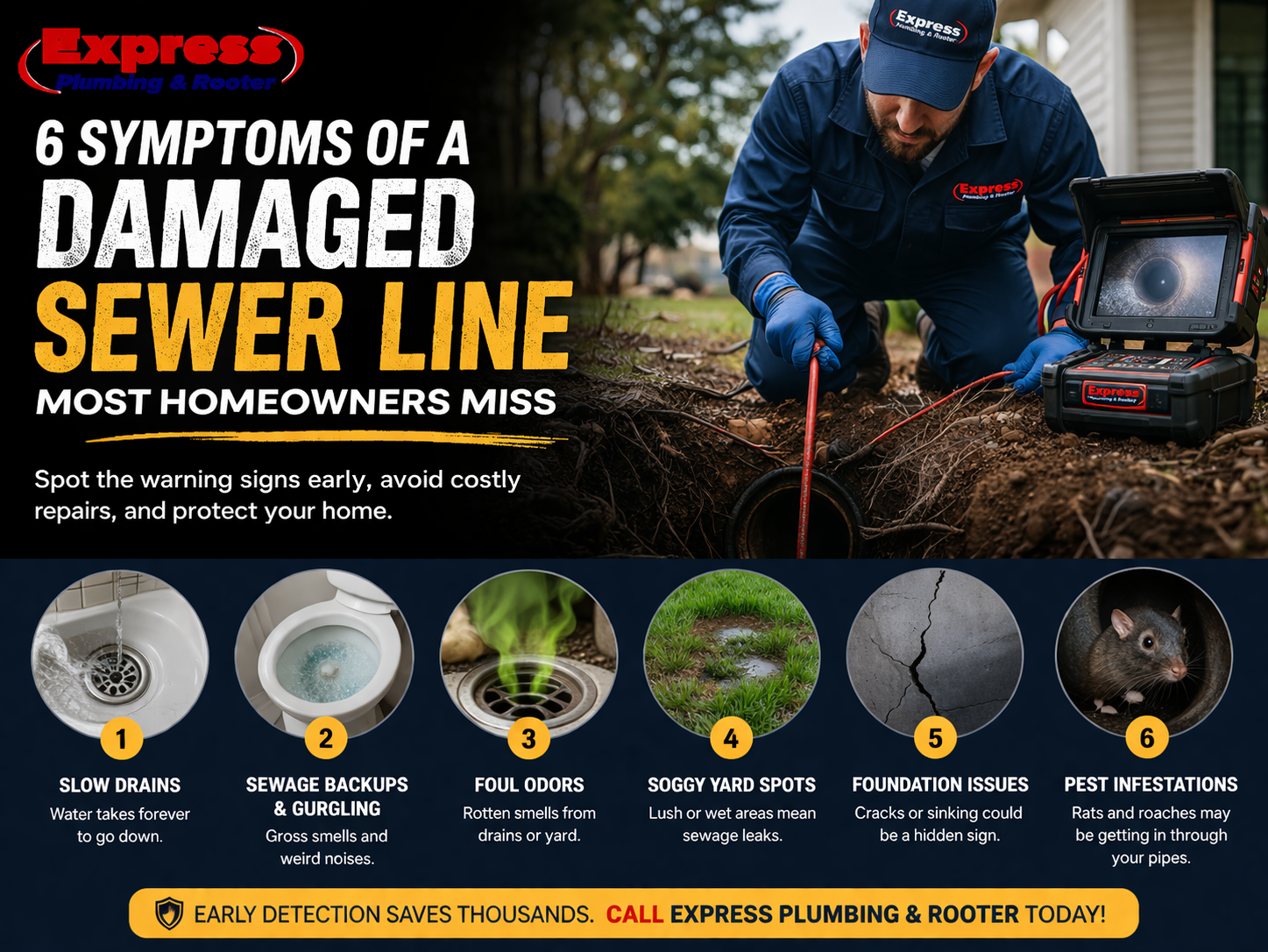 6 Symptoms of a Damaged Sewer Line Most Homeowners Miss
