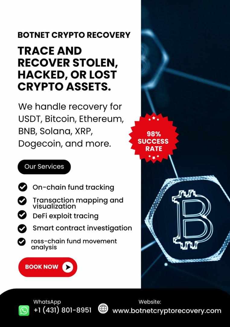 BITCOIN/CRYPTOCURRENCY RECOVERY COMPANY HIRE BOTNET CRYPTO RECOVERY