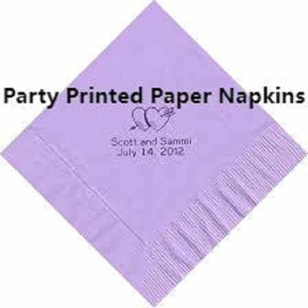 Handcrafted Party Printed Paper Napkins by Papernapkinfactory: Design Meets Function