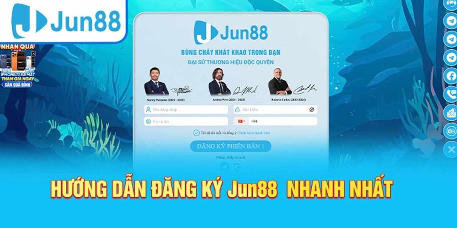 Hướng dẫn và kinh nghiệm Đăng ký Jun88 cho người mới bắt đầu