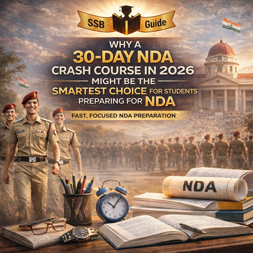 Join SSB Guide Academy for the Best NDA Crash Course 2026 – Limited Seats for Aspirants