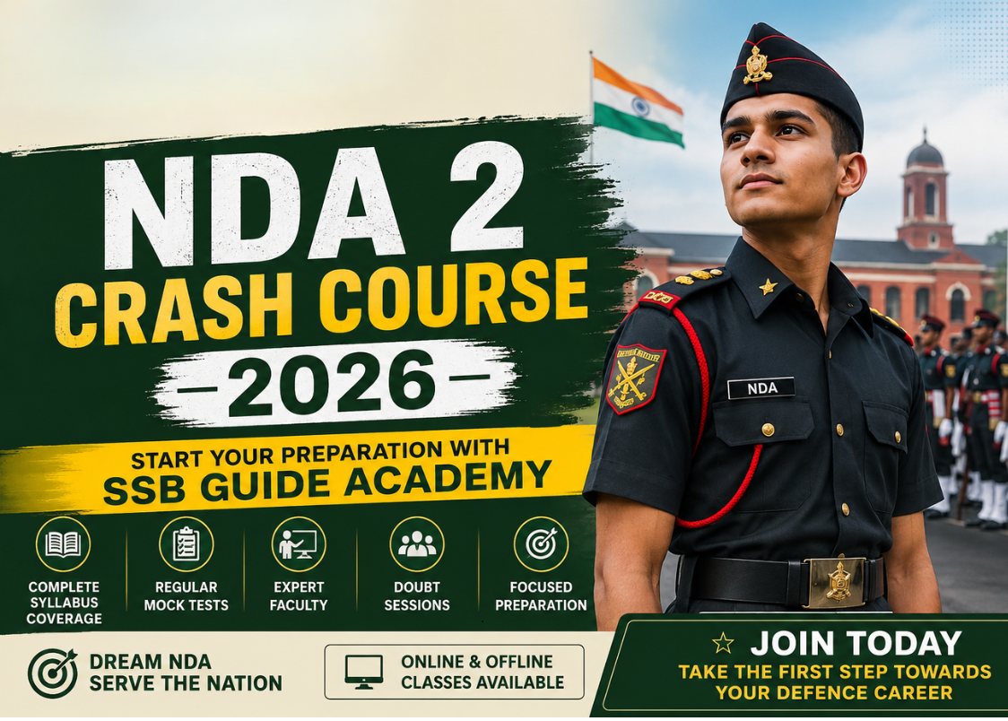 NDA 2 Crash Course 2026 – Start Your Preparation with SSB Guide Academy