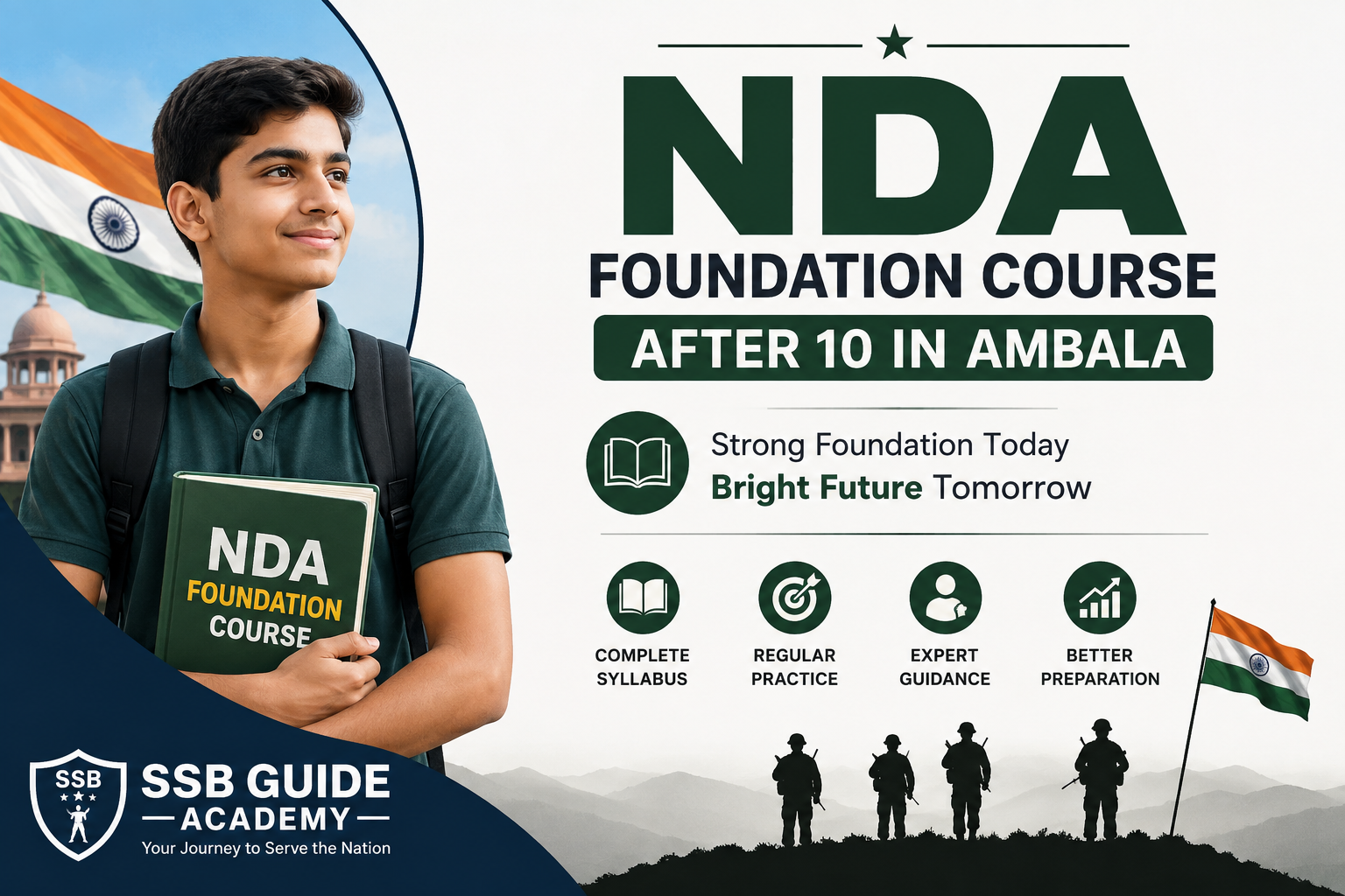 NDA Foundation Course After 10 in Ambala for Strong NDA Preparation from Early Stage
