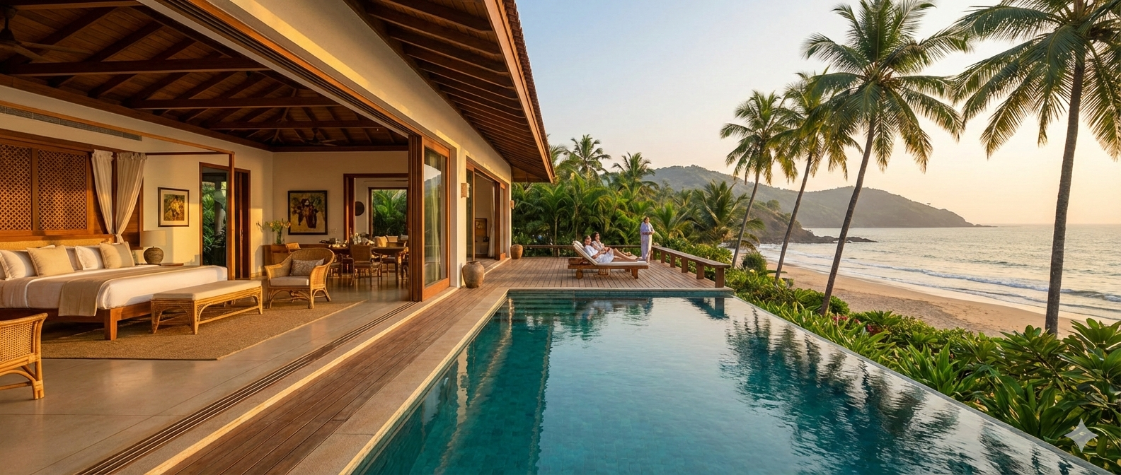 What defines a luxury homestay in Goa?