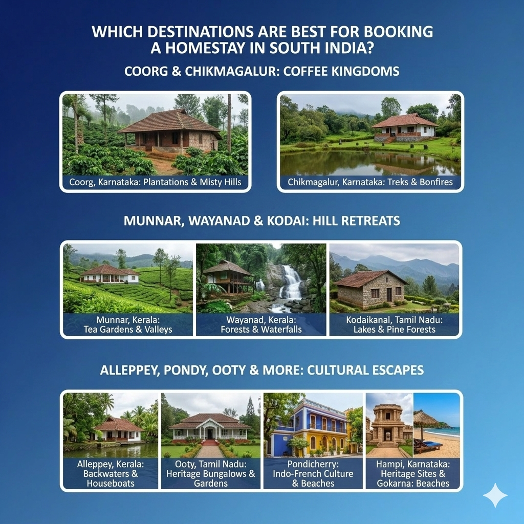 Which Destinations Are Best for Booking a Homestay in South India?