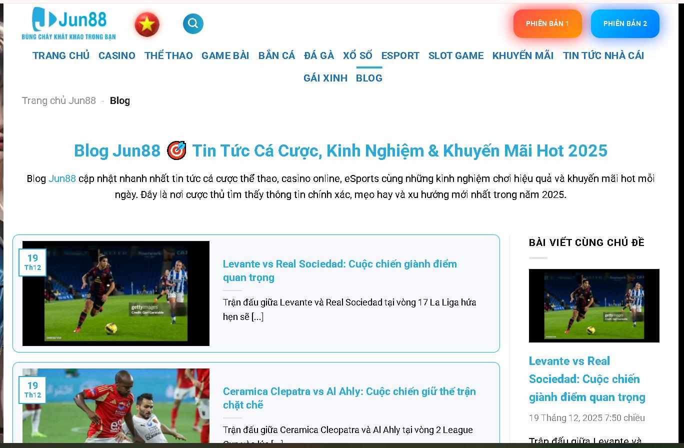 Khám Phá Blog Jun88 Bí Quyết Chơi Cá Cược Hiệu Quả