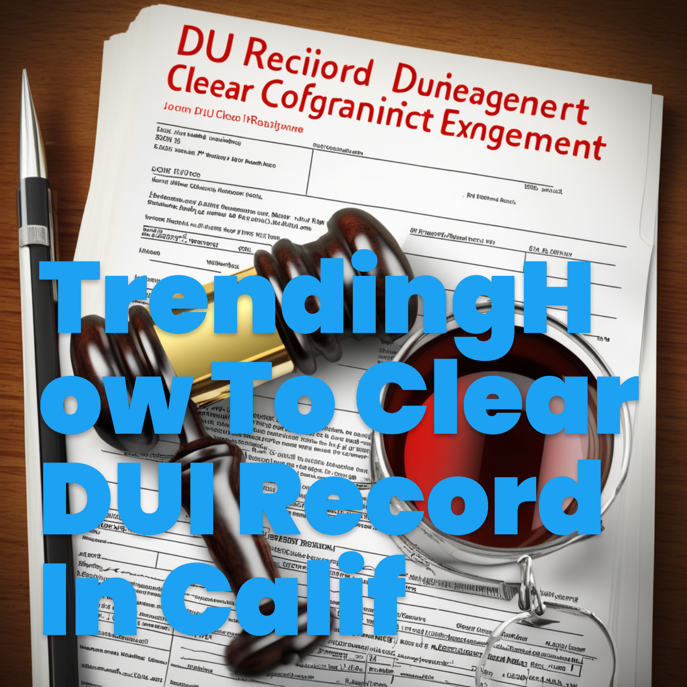 How To Clear DUI Record In California-DUI Expungement