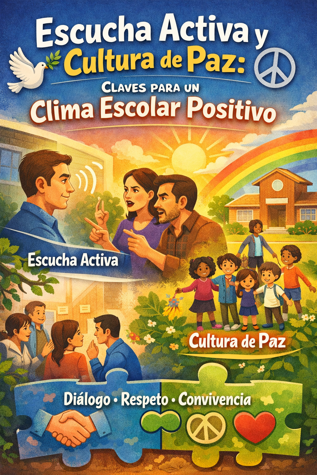 Escucha Activa y Cultura de Paz, Claves para un Clima Escolar Positivo
