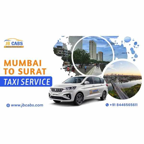 Mumbai to Surat Taxi Service by JB Cabs