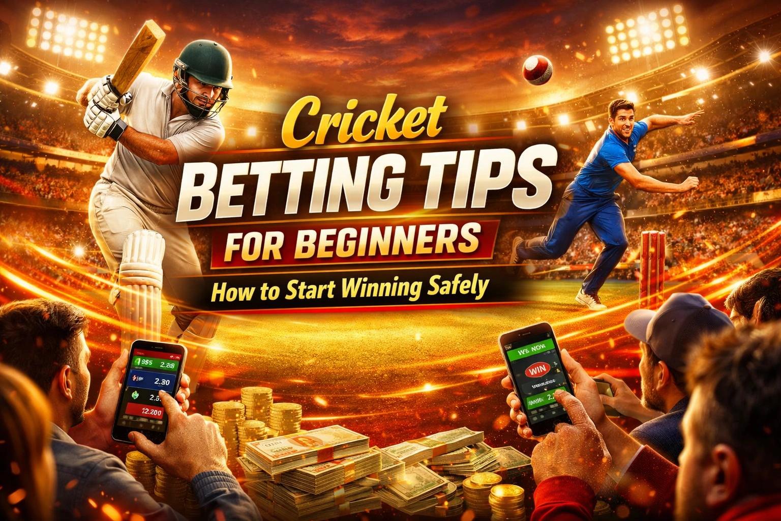 Cricket Betting Tips for Beginners – How to Start Safely and Smartly