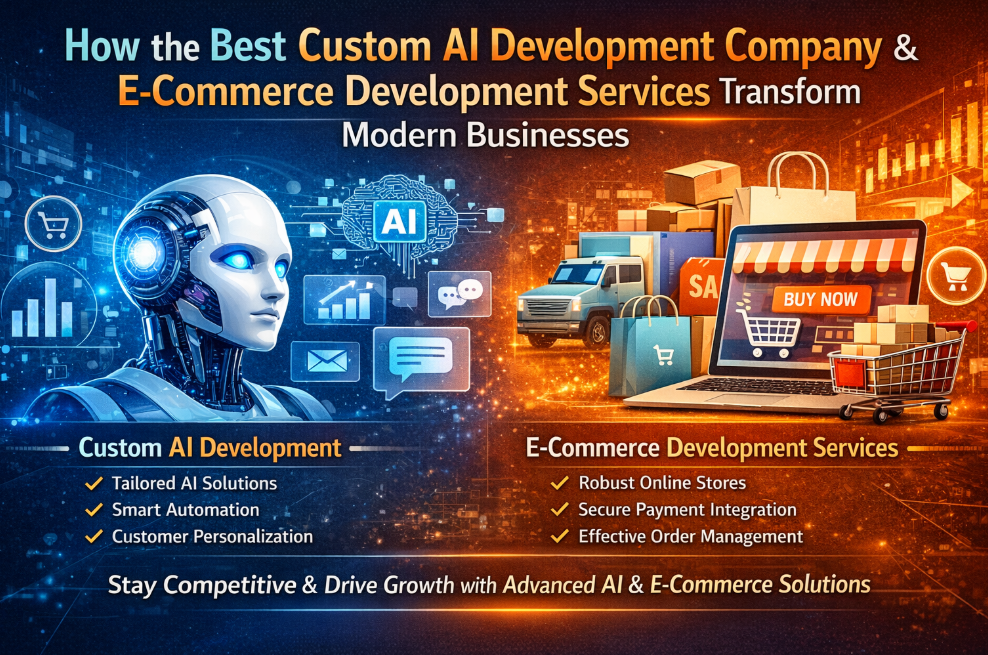 e-commerce development servicesHow the Best Custom AI Development Company and E-Commerce Development Services Transform Modern Businesses