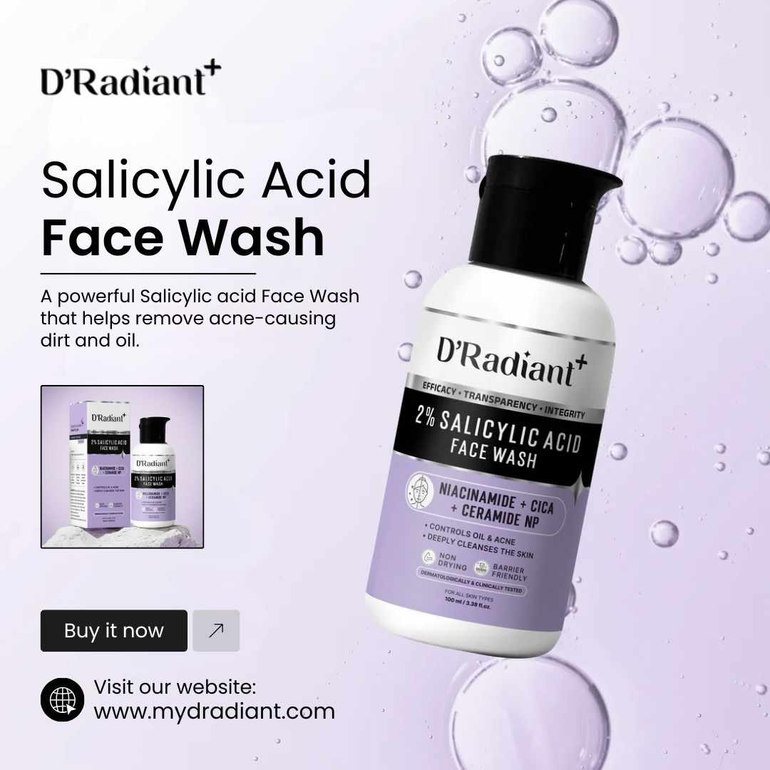 Salicylic Acid Face Wash for Deep Cleansing and Clear Skin
