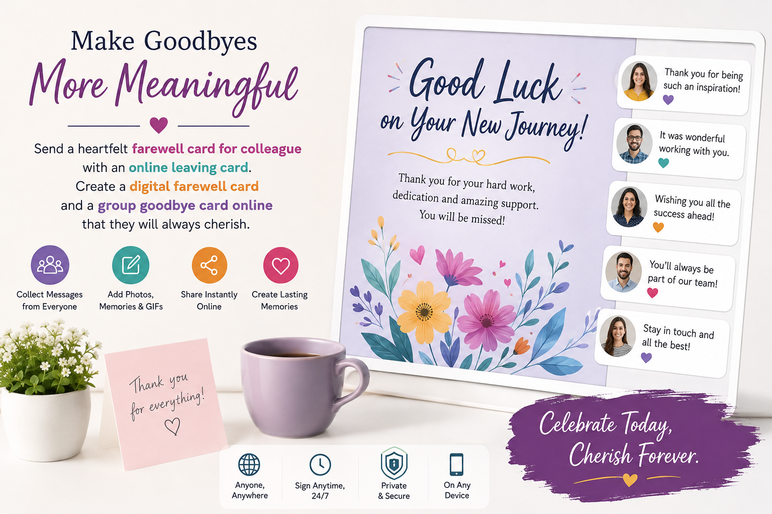 Farewell Card for Colleague | Online Leaving Card & Digital Farewell Card Guide