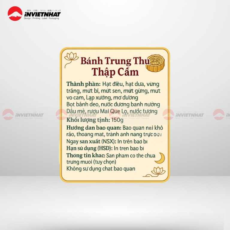 Bao bì mùa vụ: Chiến lược In Tem Bánh Trung Thu để tối đa hóa lợi nhuận