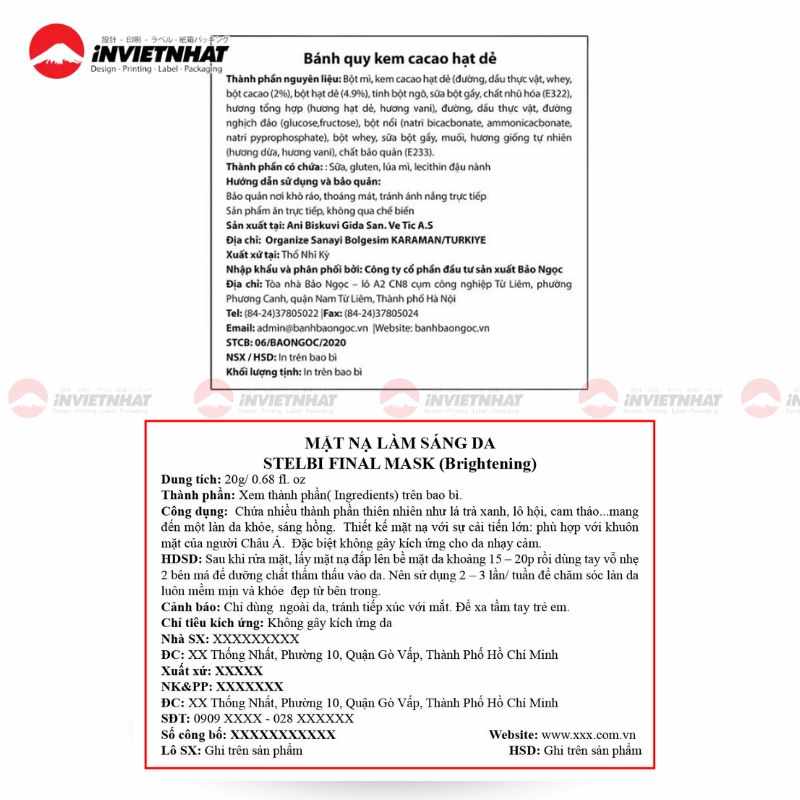 In Tem Phụ Sản Phẩm - Giải Pháp Tem Nhãn Cho Doanh Nghiệp Nhập Khẩu