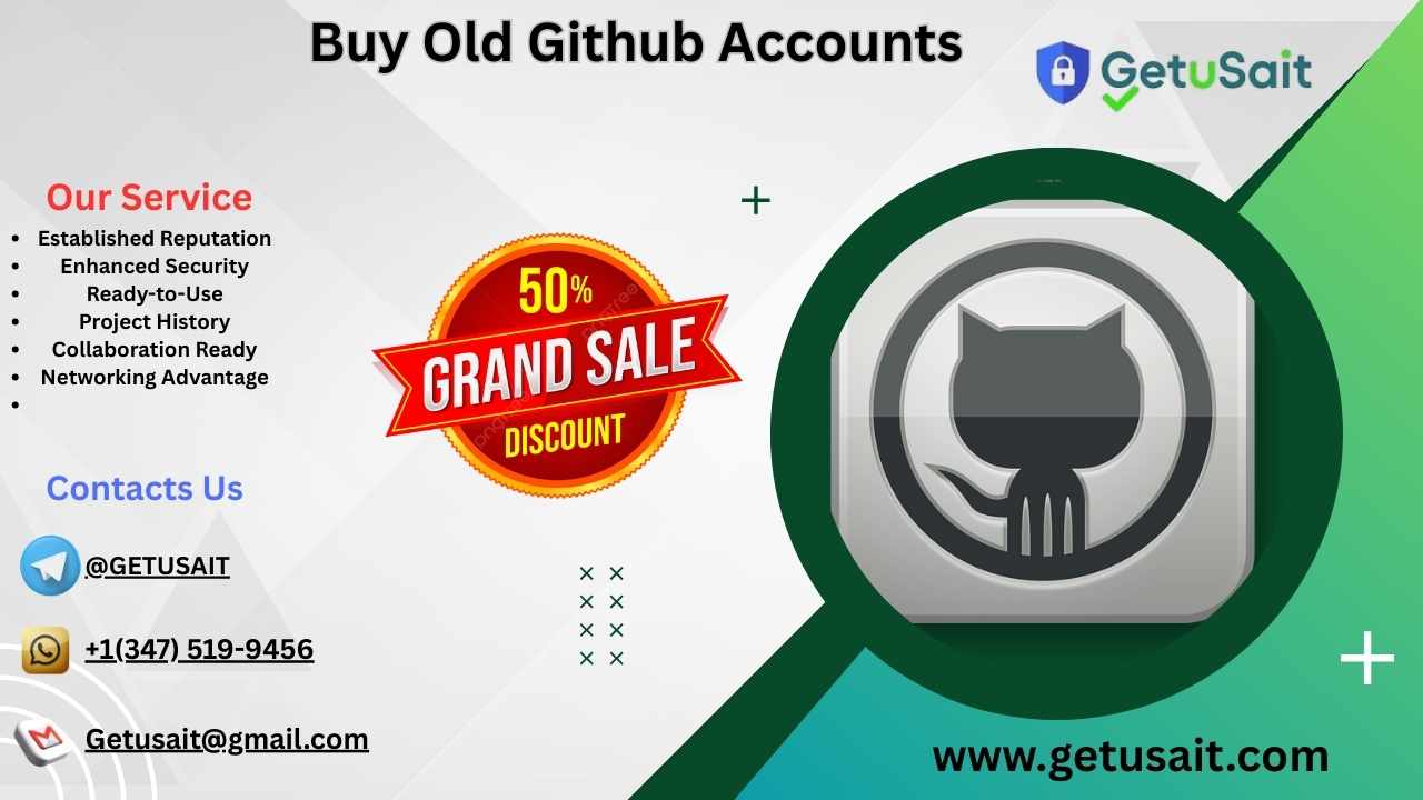 Buy Old GitHub Accounts -in Bulk (PVA & Aged) Best