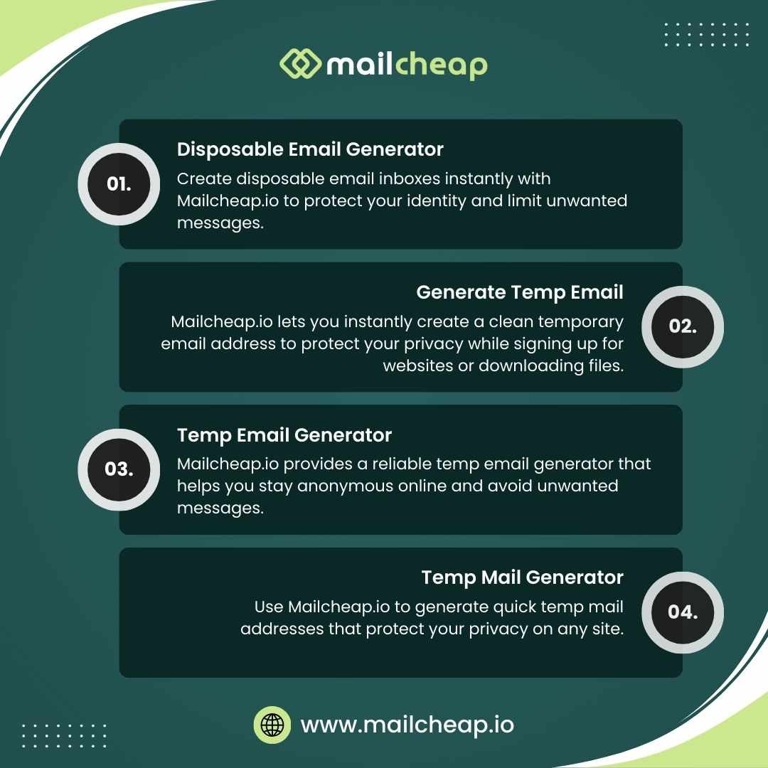 Mailcheap.io Disposable Email Generator for Safe Browsing