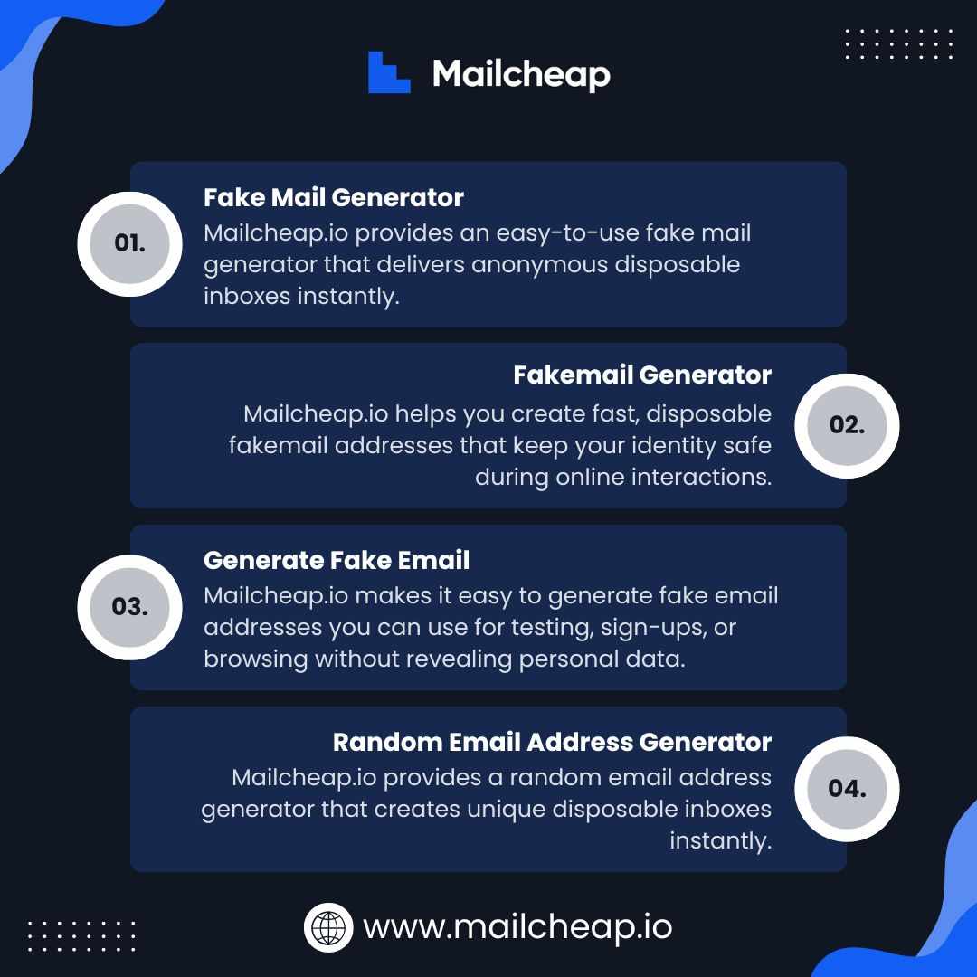Easy Fake Mail Generator from Mailcheap.io for Privacy