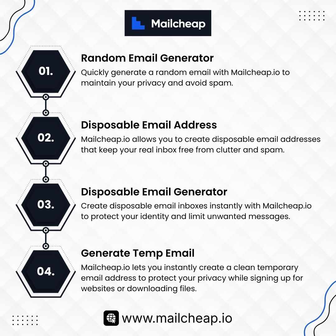 Mailcheap.io Random Email Generator for Instant Disposable Use