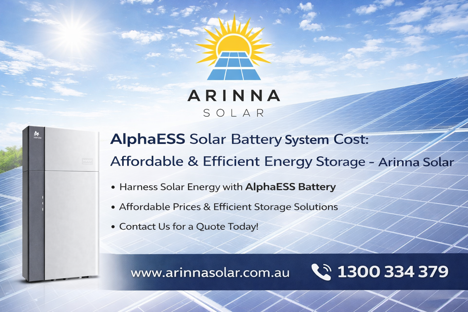 AlphaESS Solar Battery System Cost: Affordable & Efficient Energy Storage – Arinna Solar