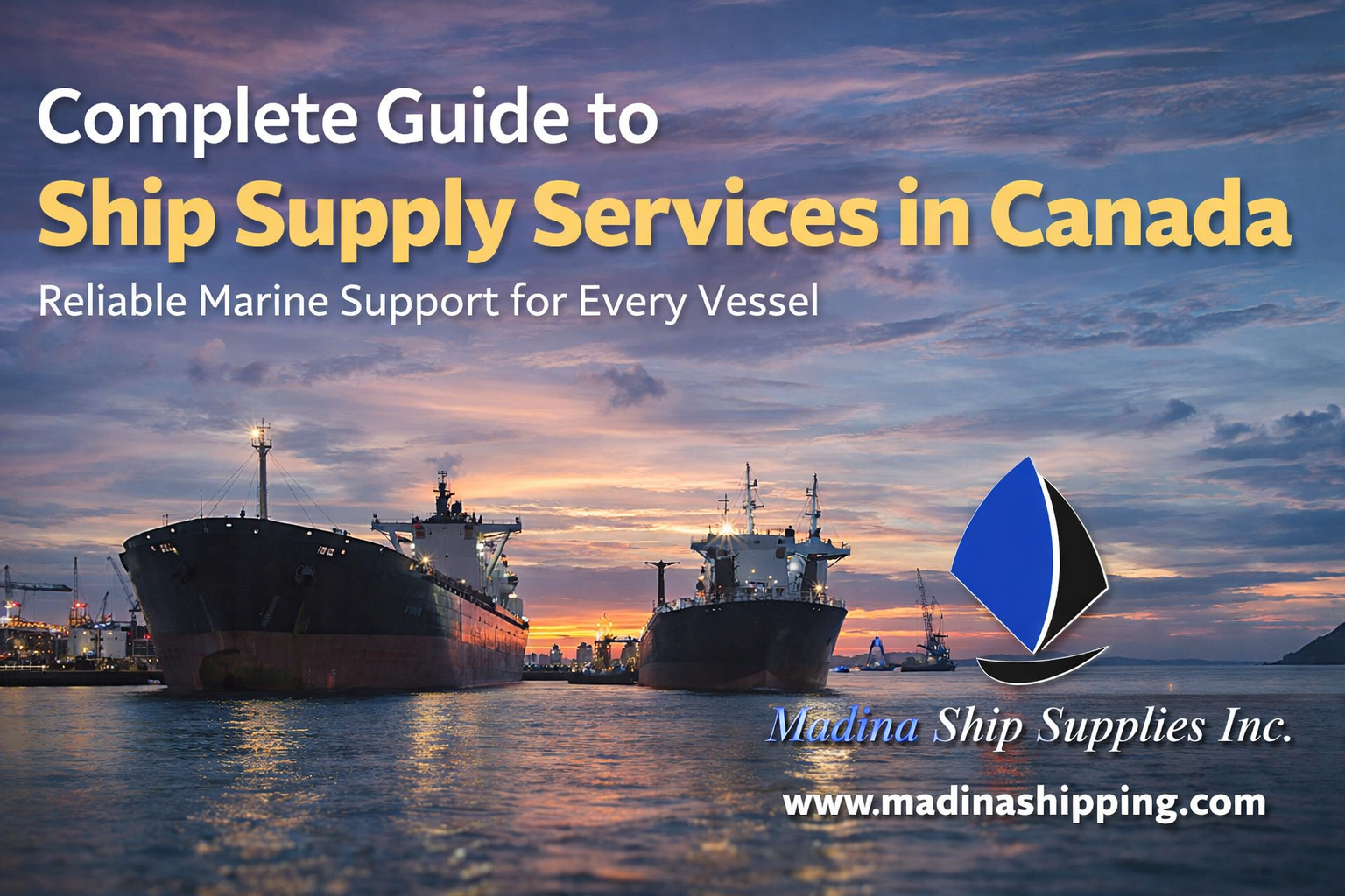 Complete Guide to Ship Supply Services in Canada – Reliable Marine Support for Every Vessel
