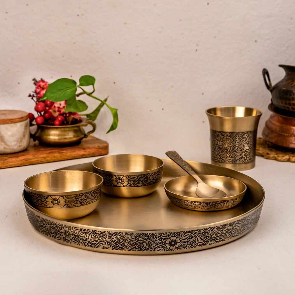 Atya Luxury Bronze Dining Set That Brings Heritage Craftsmanship to Your Table
