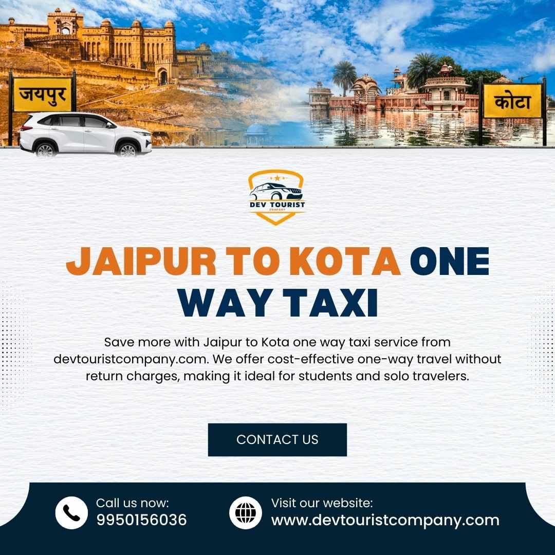 Jaipur to Kota One Way Taxi at Affordable Fare | devtouristcompany.com