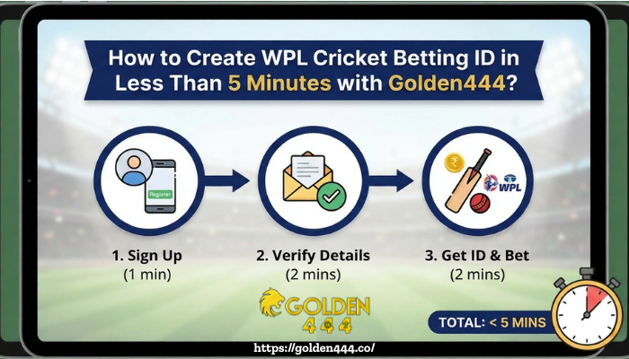 How to Create WPL Cricket Betting ID in Less Than 5 Minutes with Golden444?