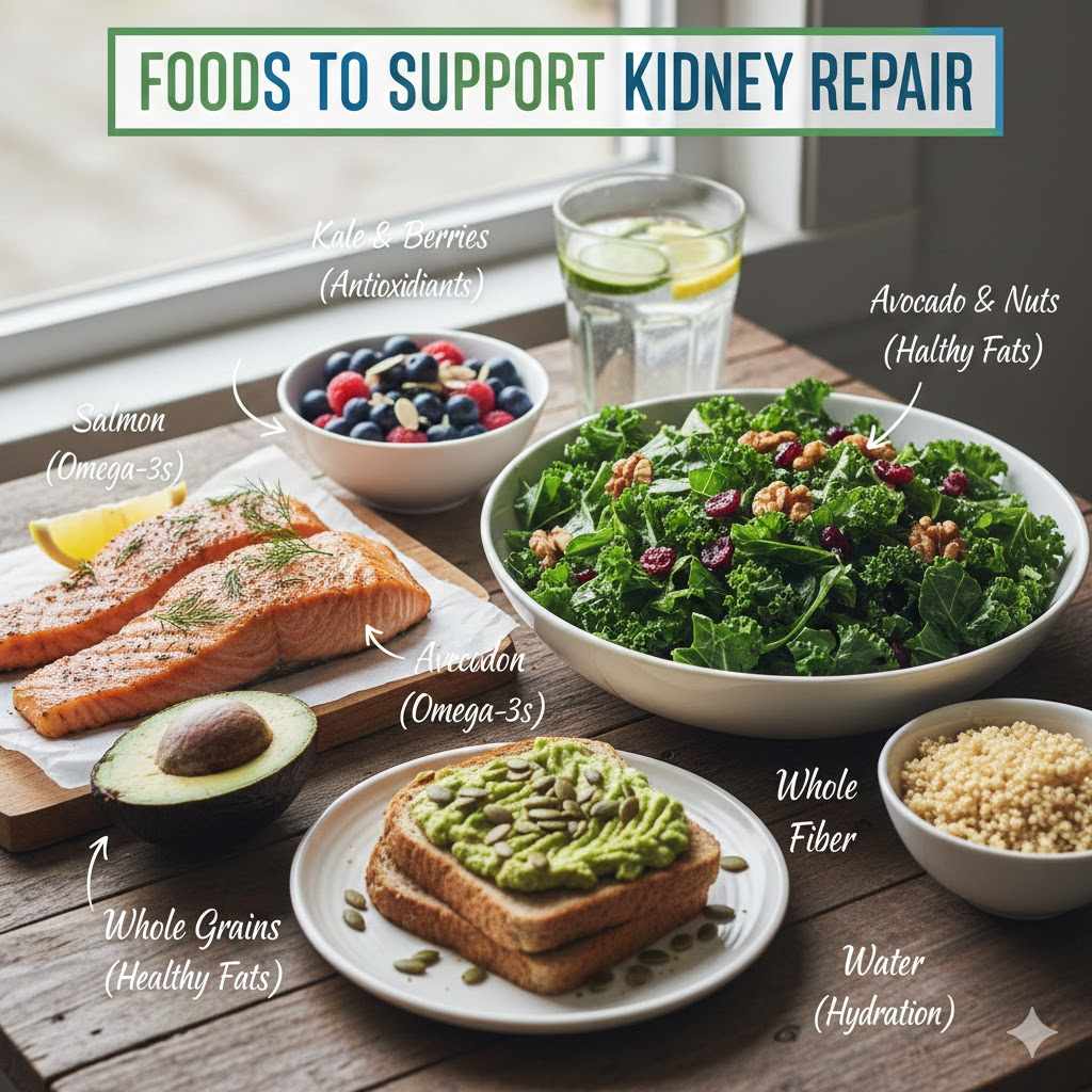 What foods help Repair Kidneys - Healthier Me Today