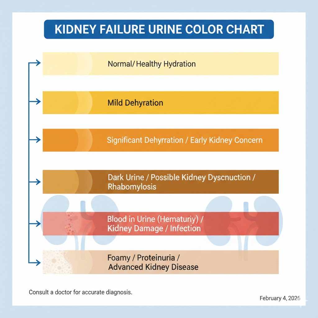 Kidney Failure Urine Color Chart for Patients and Caregivers