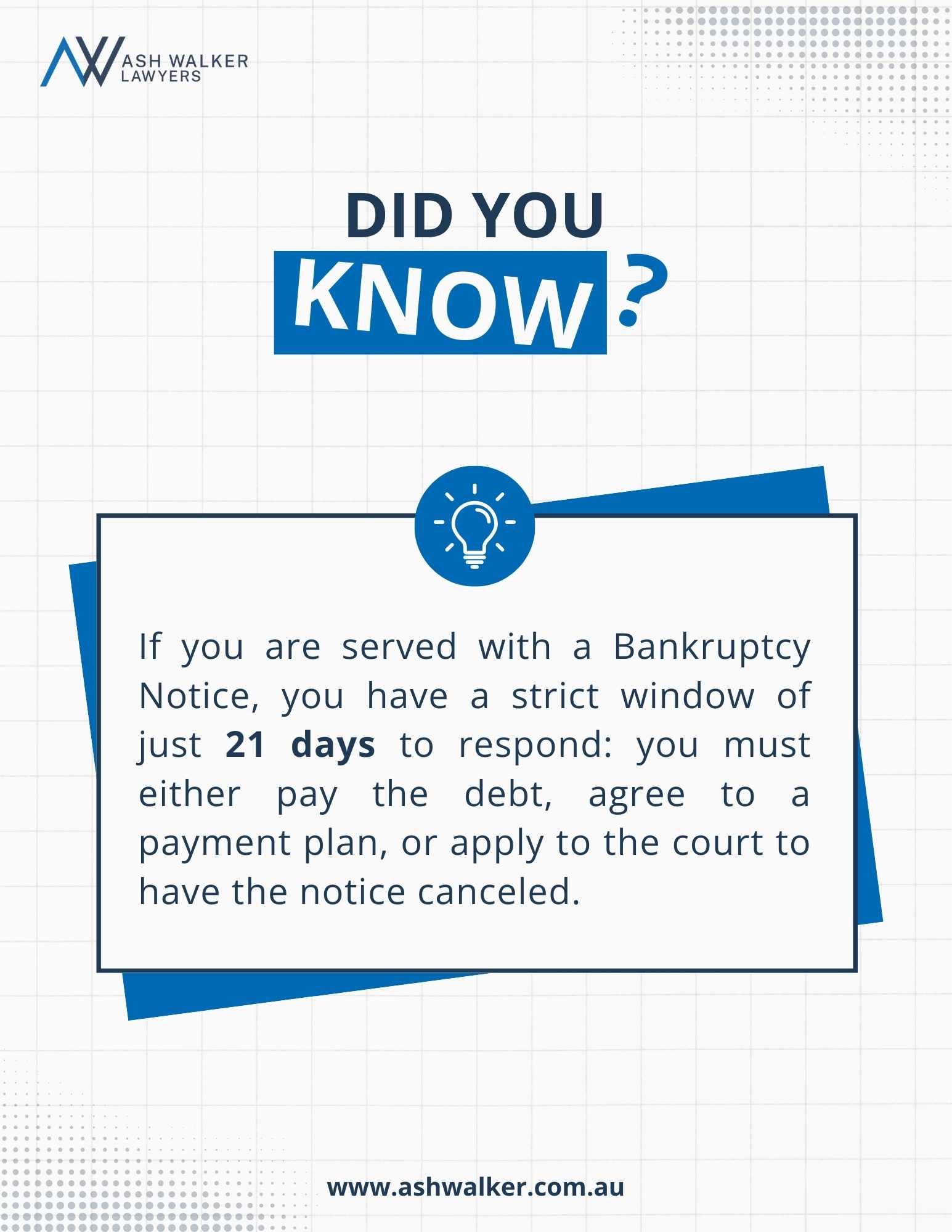 Bankruptcy Notice