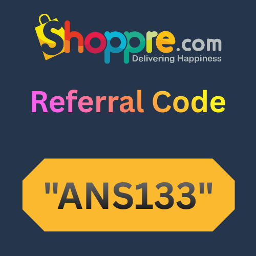 Shoppre Referral Code "ANS133" Get Rs. 350 Cashback