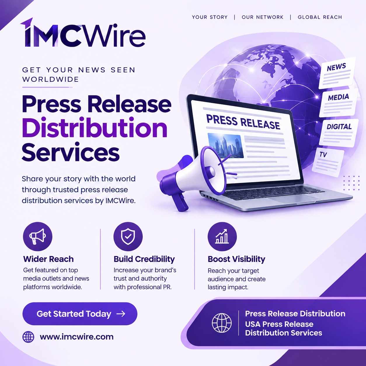 Build Brand Awareness With USA press release distribution services IMCWire